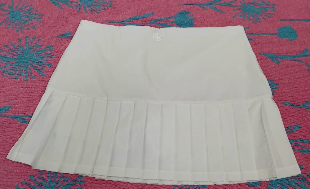 Tory burch womens medium‎ tennis skirt mini cream  white sport athletic skort